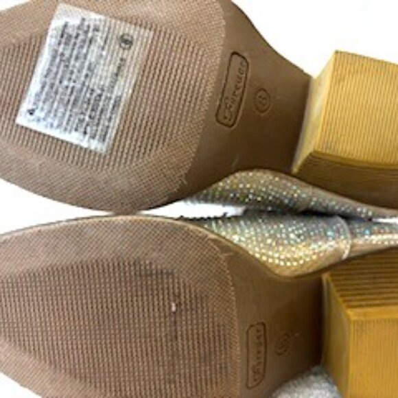2nd pair: Forever brand "River" heeled ankle boots in sparkle finish NWOT Size 8 - Picture 7 of 9